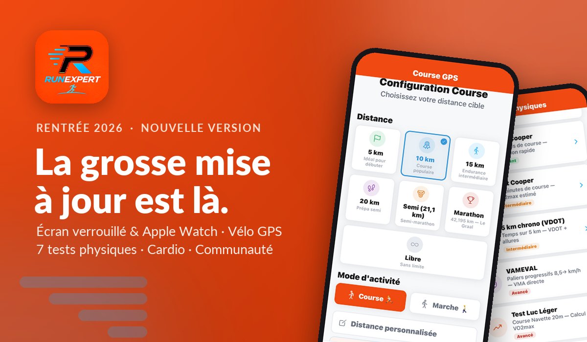 Run Expert — la grosse mise à jour de la rentrée est là